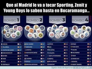 Los memes más divertidos del sorteo de Champions League