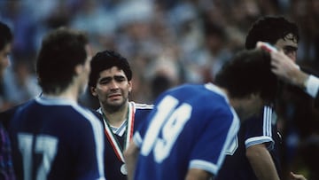 Maradona después de una final.