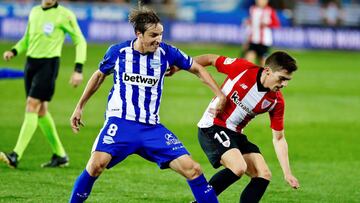 Tomás Pina, ante el Athletic.