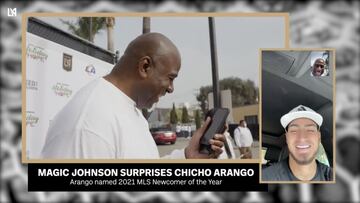 Magic Johnson sorprende a Chicho Arango con un noticia