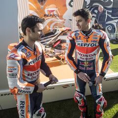 Márquez y Pedrosa "vuelan sin motor" en Las Rozas