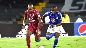 En vivo online Millonarios - Tolima jornada 19 de la Liga BetPlay, que se jugará hoy 8 de mayo desde las 6:10 p.m.