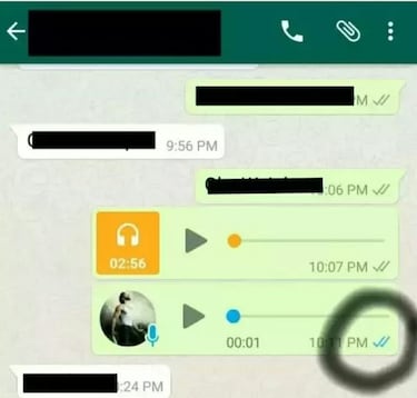 WhatsApp: ¿por qué ha desaparecido el check azul en los audios?
