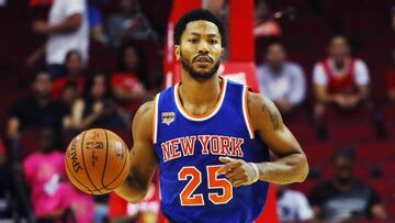 Derrick Rose, con los New York Knicks.