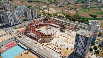 Obra del Roig Arena de Valencia.