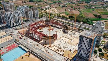 Obra del Roig Arena de Valencia.