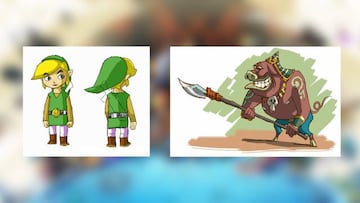 Los primeros bocetos de Windwaker se convirtieron en definitivos, sin nuevas iteraciones ni multitud de ensayos.