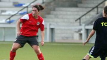 Silvia Meseguer durante un partido de la pretemporada.