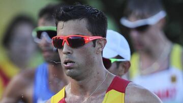 JJOO33. R&Iacute;O DE JANEIRO (BRASIL), 12/08/2016.- El espa&ntilde;ol Miguel &Aacute;ngel L&oacute;pez durante la competencia de marcha atl&eacute;tica 20 km, de atletismo, hoy, 12 de agosto de 2016, durante los Juegos Ol&iacute;mpicos R&iacute;o 2016 en R&iacute;o de Janeiro. EFE/SEBASTI&Atilde;O MOREIRA
 