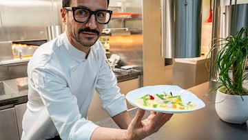 BARCELONA, SPAIN - OCTOBER 10: Spanish Chef Raul Balam presents a charity dish for Guia dels Restaurants Bons at the restaurant Blanc on October 10, 2019 in Barcelona, Spain. The Guia dels Restaurants Bons is part of the Action Against Hunger charity campaign consisting of over 1200 Spanish restaurant creating culinary dishes in support of the NGO. (Photo by Robert Marquardt/Getty Images)