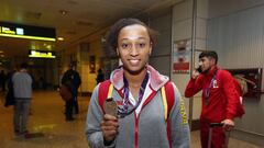 Ana Peleteiro, con su medalla de bronce en los Mundiales en pista cubierta de Birmingham. 