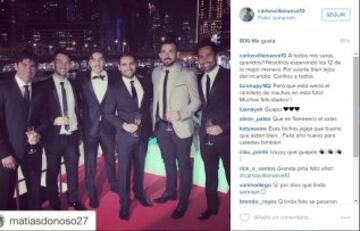 El ex Cobresal y delantero del Al-Shaab de EAU celebró el 2016 en un lujoso barco en Dubai. Junto a él, también se unió al festejo Carlos Villanueva, Luis Jiménez y Marcelo Salas.