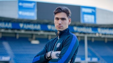 Adrián en Mendizorroza.