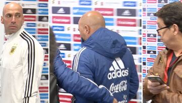 Así salieron Higuaín y Sampaoli del Wanda Metropolitano