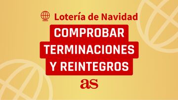 Terminaciones y reintegros de la Lotería de Navidad 2023: comprobar lista de números premiados.
