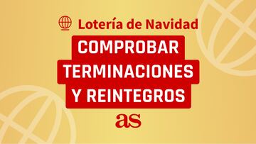 Terminaciones y reintegros de la Lotería de Navidad 2023: comprobar lista de números premiados.