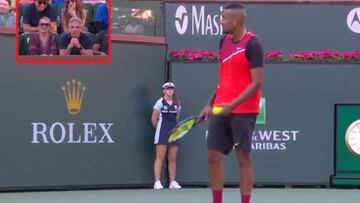 Bronca de Kyrgios con un reconocido actor de Hollywood