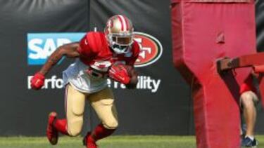 Reggie Bush durante un entrenamiento de pretemporada de los San Francisco 49ers.