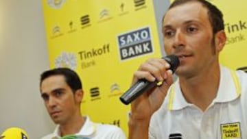 Ivan Basso, al anunciar su tumor testicular.