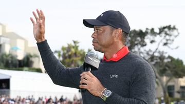 Woods hit one of the most memorable shots of the first season of TGL, although not in the way he would’ve hoped.