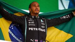 HAMILTON Lewis (gbr), Mercedes AMG F1 GP W12 E Performance, portrait during the Formula 1 Heineken Grande Premio De Sao Paulo 2021, Sao Paulo Grand Prix, 19th round of the 2021 FIA Formula One World Championship from November 12 to 14, 2021 on the Interla