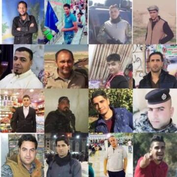 Fallecidos en el ataque terrorista a la pe?a del Real Madrid en Samarra, Irak.