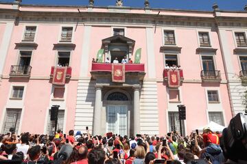 Boadilla del Monte se volc con Carvajal y Joselu durante el homenaje que el campen de la Eurocopa recibi en el Palacio del Infante Don Luis.

