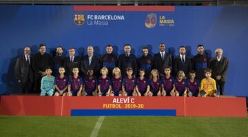 Equipo del FC Barcelona alevín C maculino.