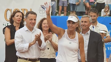 Arantxa Sánchez Vicario, en la Copa Leyendas de Albacete.