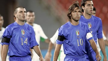 Pirlo, durante los Juegos Olímpicos de Atenas 2004.