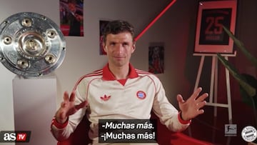 Thomas Müller llama a Lewandowski al Bayern de nuevo para marcar más goles si este no se siente cómodo en el Barcelona.