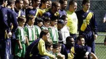 <b>UN ESPANYOL DE 'MUNDIALITO'. </b>El equipo de Pochettino fue la estrella de la mañana en el campo tinerfeño del Mundialito.