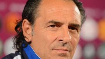 Cesare Prandelli, en rueda de prensa.