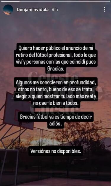 “Es tiempo de decir adiós”: tricampeón del fútbol chileno se retira a los 34 años 