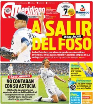 Portadas de la prensa deportiva