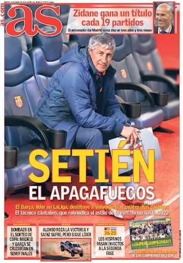 Las portadas de AS de enero