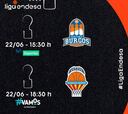 Fase Final ACB hoy, 22 de junio: partidos, horarios, TV y resultados