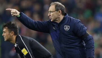 Martin O'Neill con Irlanda.