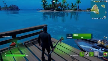 Lanzando una caña de pescar o disparando con un Arma Arpón a un punto de pesca conseguiremos peces de diferente tipo dependiendo de la ubicación