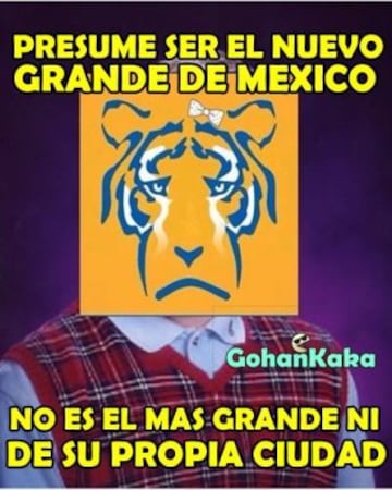 Águilas y Felinos igualaron 1-1 en la Final de Ida del Apertura 2016 de la Liga MX, tras el resultado las redes sociales no perdonaron los tradicionales Memes.