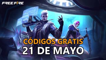 codigos gratis free fire domingo 21 mayo