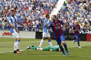 Messi celebra el 0-1.