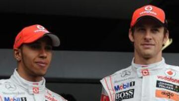 Lewis Hamilton y Jenson Button.