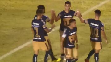 El golazo de cabeza de Felipe Mora en amistoso de Pumas