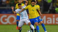 Marquinhos confiesa que jug&oacute; enfermo ante Argentina