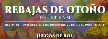 Rebajas de Otoño en Steam: juegos RPG que no puedes perderte por menos de 10 euros