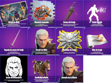 Geralt de Rivia en Fortnite: cómo conseguir gratis su skin y todos sus objetos