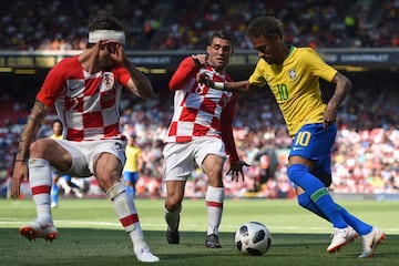 Brazil 2-0 Croatia: friendly - in pictures