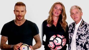 #PassTheBall: famosos como Beckham, Julia Roberts y Ellen DeGeneres se unen por el f&uacute;tbol femenino