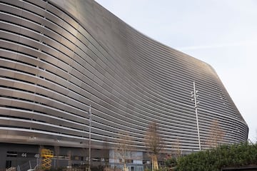 Imagen de la fachada exterior del nuevo Santiago Bernabéu.